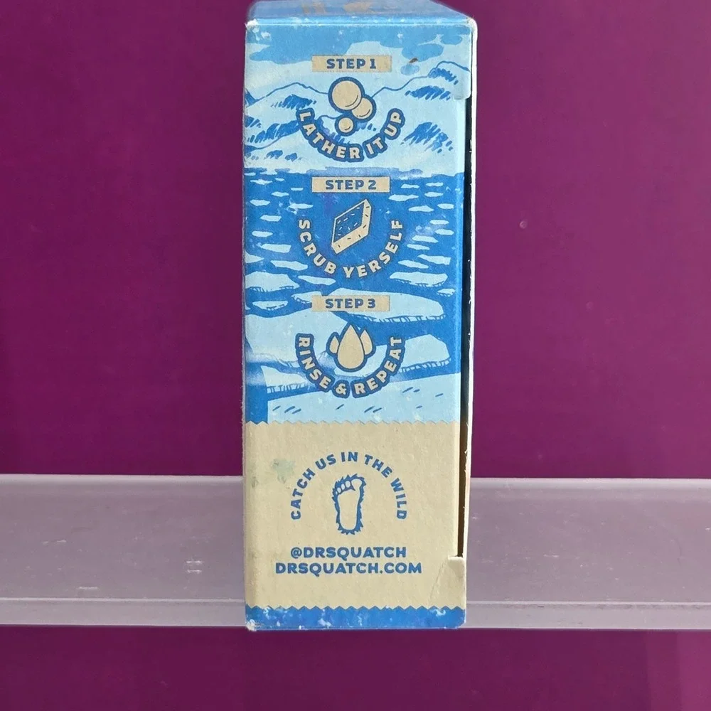 Dr Squatch Polar Rush Soap Men 5oz Limited Edition Heavy Grit Menthol Chill